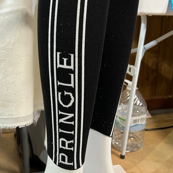 GUC Pringle x H&M black & white knitted leggings sz small - Picture 6 of 8